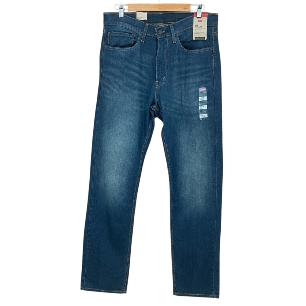 Levi’s 505 Regular Fit Stretch Jeans – Men’s 34x34, Straight Leg, Classic Fit